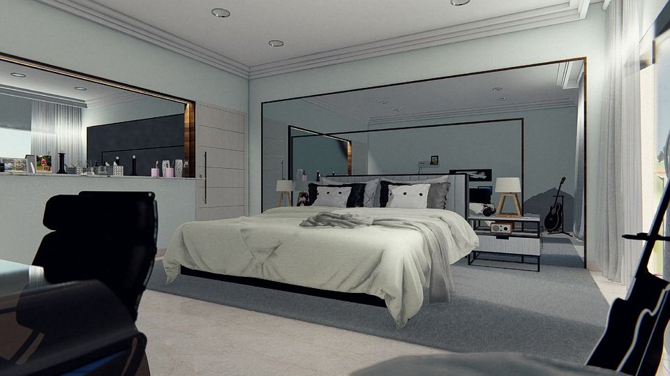 Wall mirror interior design