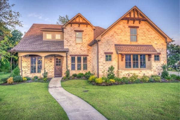 house with walkway