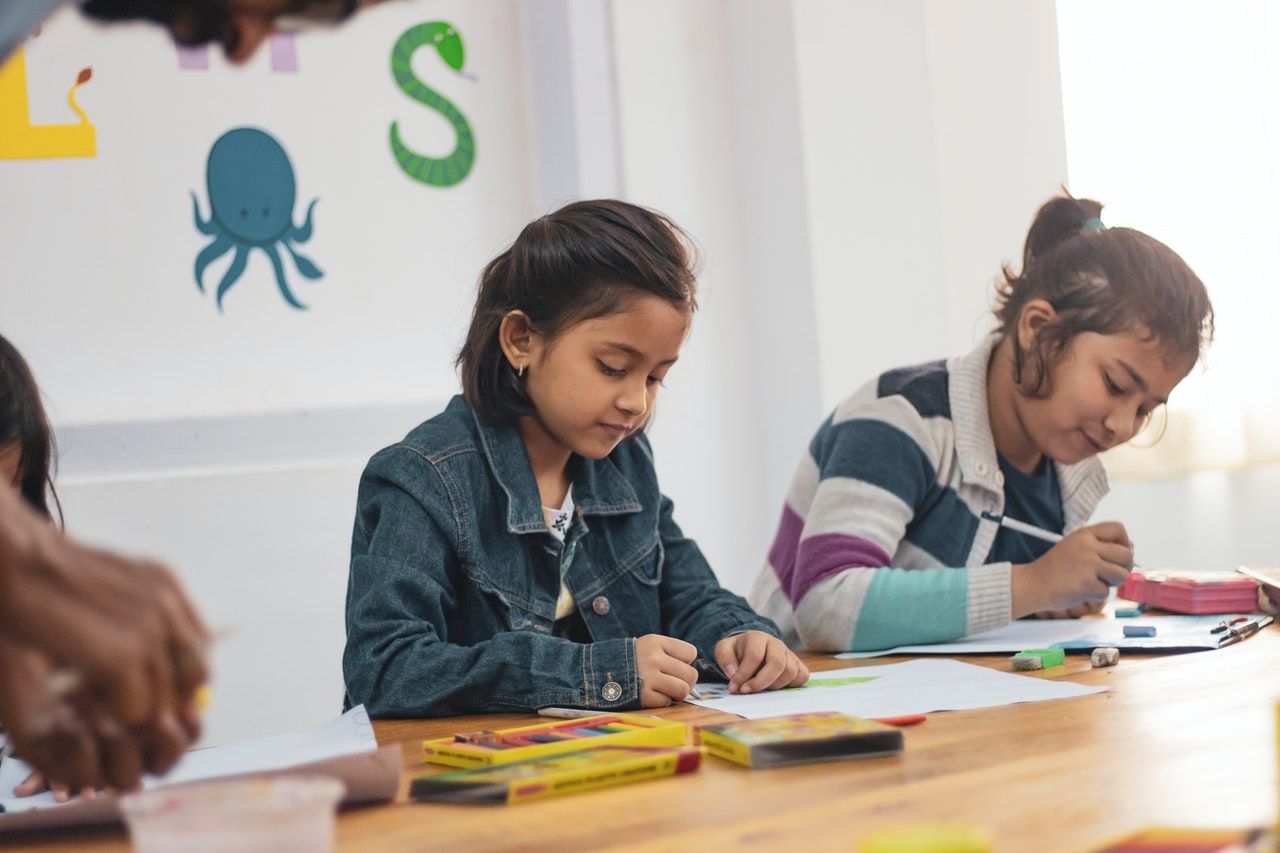 Kids room interior- Study table