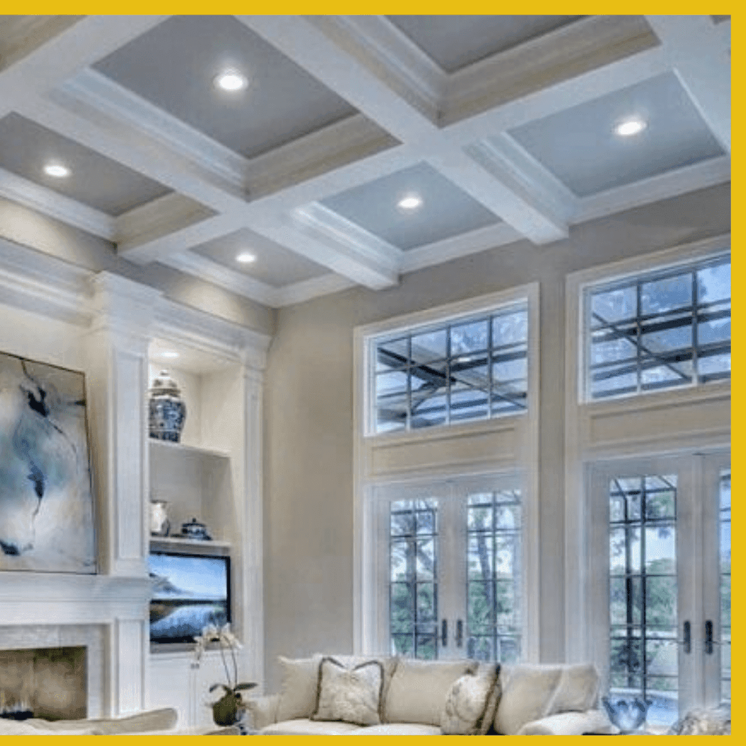 coffered ceiling