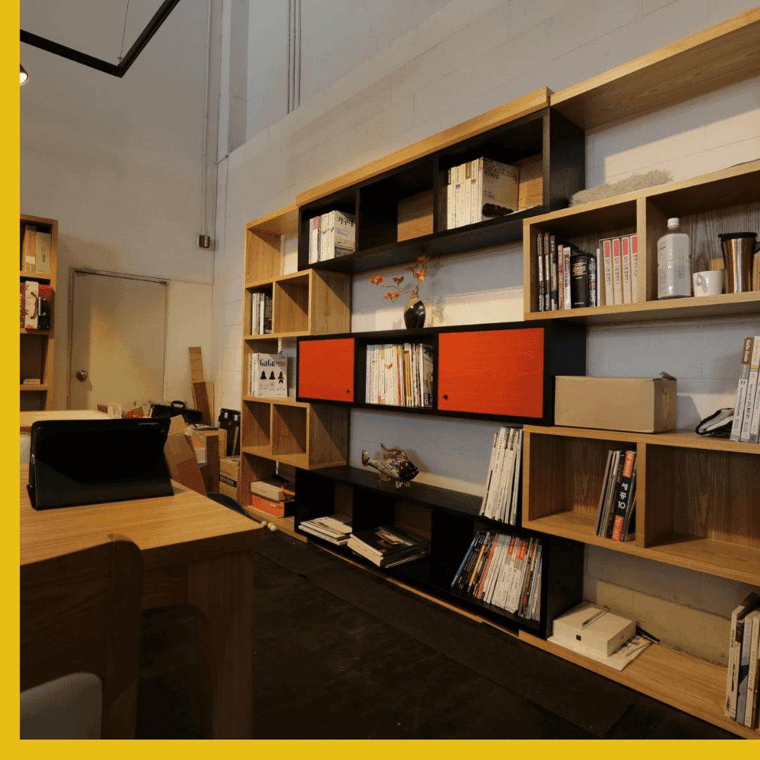 living room showcase