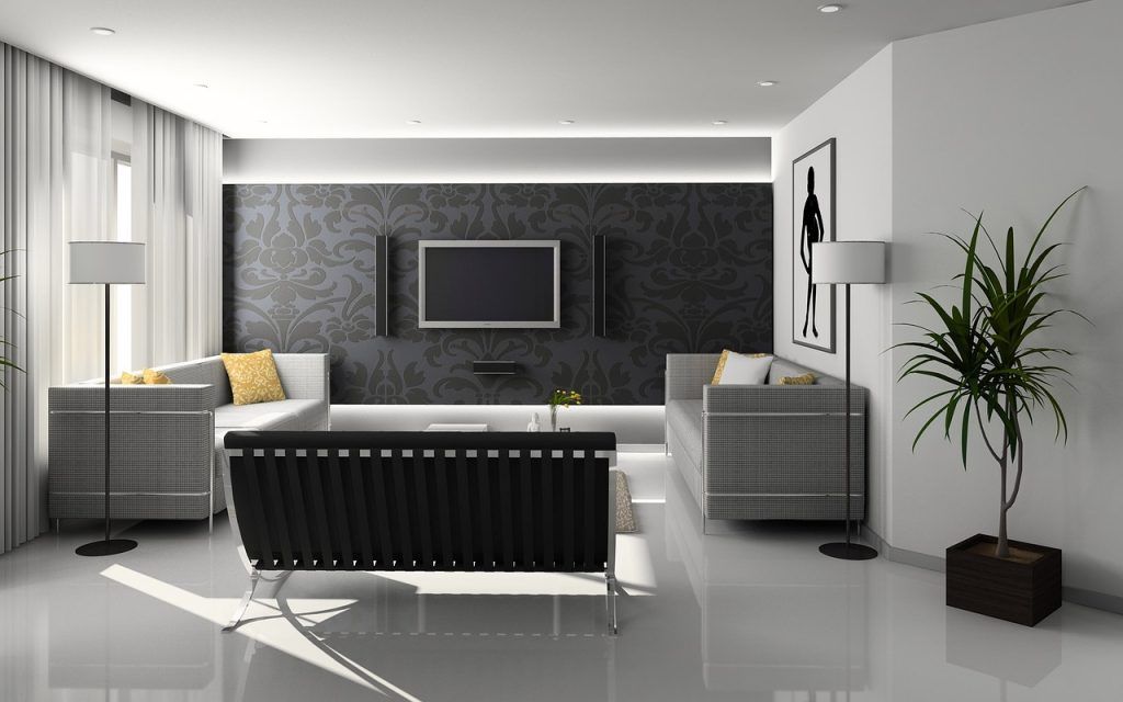 focus on walls of livingroom