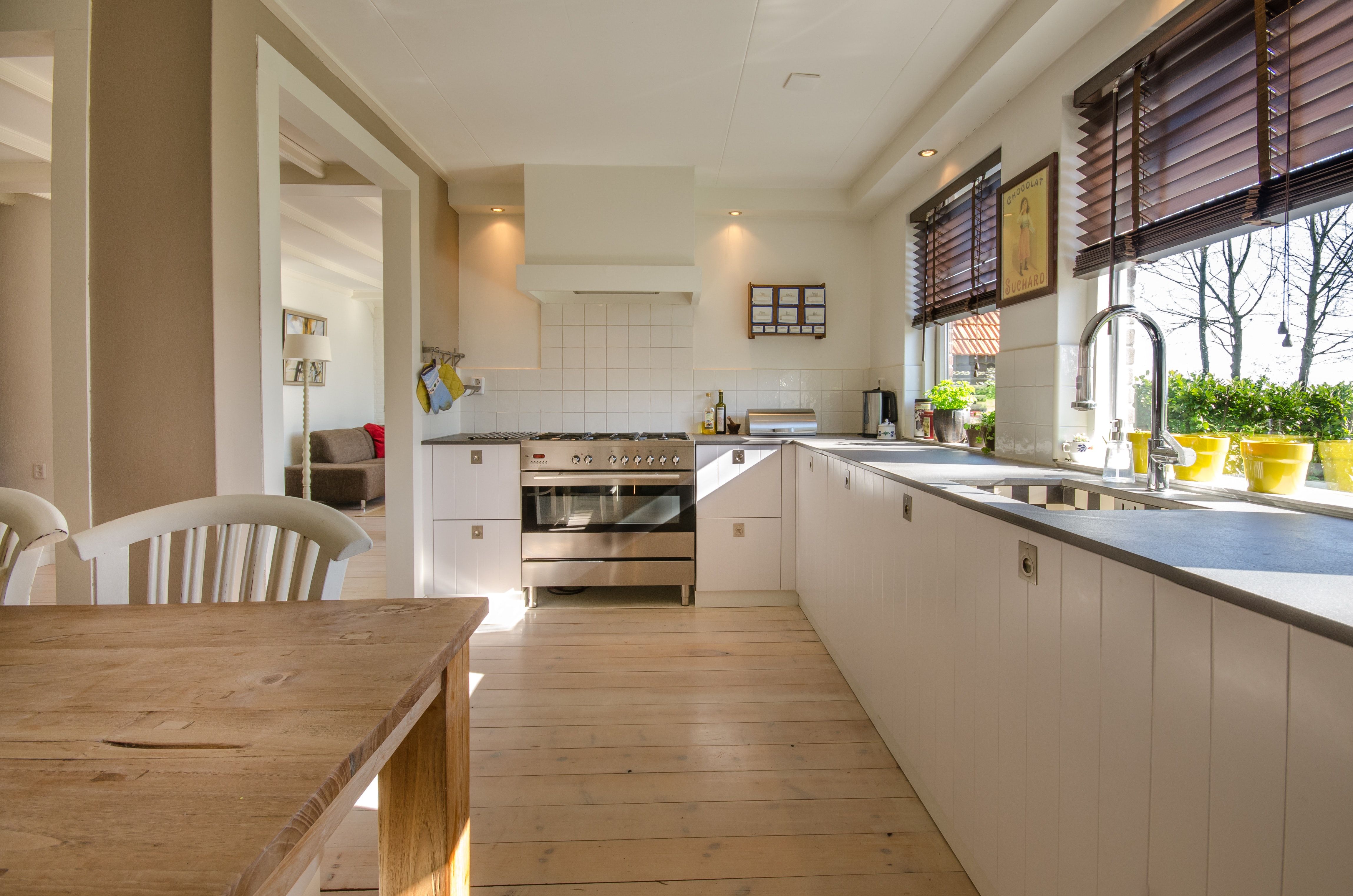 smart kitchen storage ideas near Windows